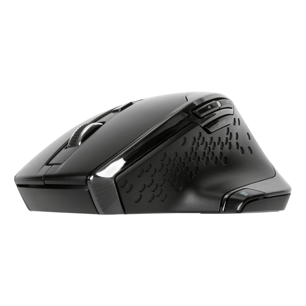 Targus BlueTrace Wireless Ergonomic Antimicrobial Mouse – Black (AMW584GL) — detail view