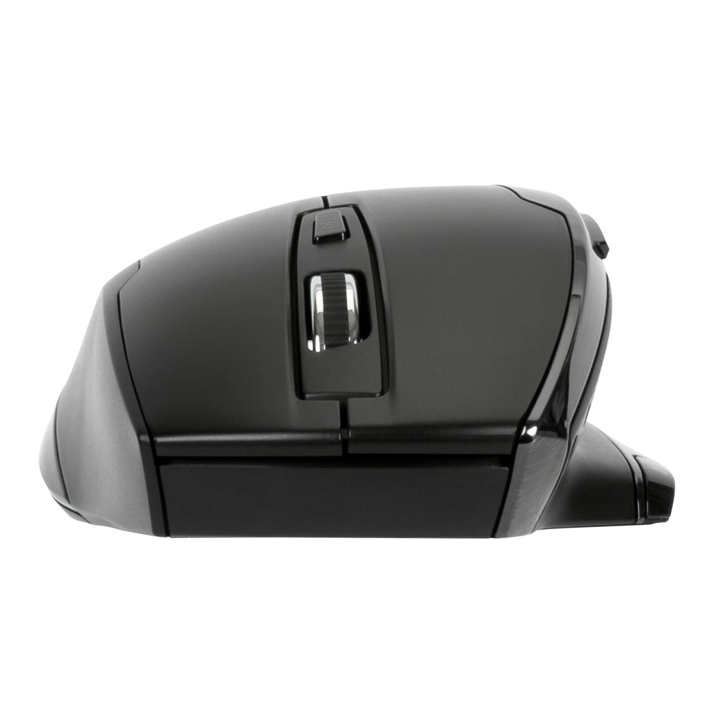 Targus BlueTrace Wireless Ergonomic Antimicrobial Mouse – Black (AMW584GL) — rear view