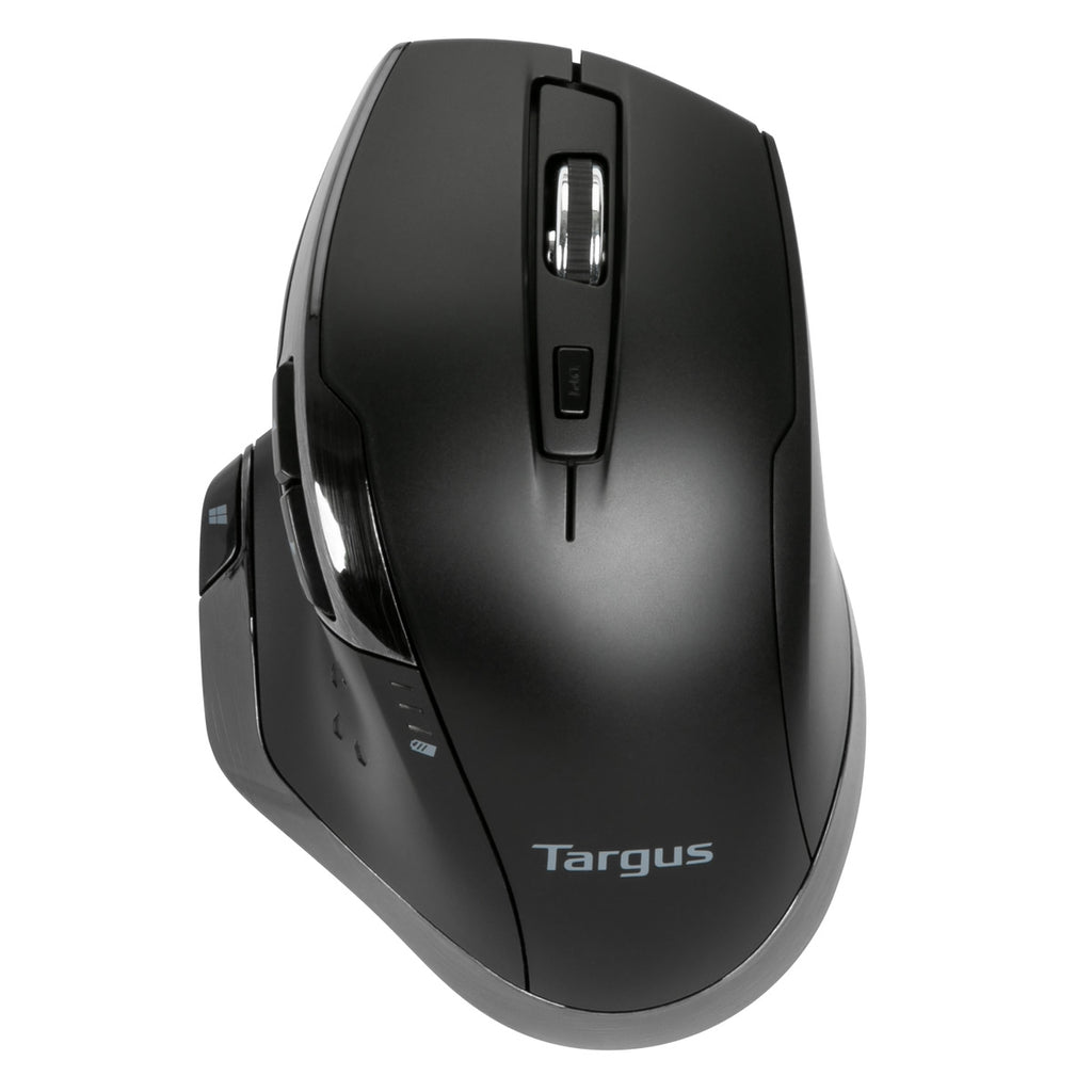 Targus BlueTrace Wireless Ergonomic Antimicrobial Mouse – Black (AMW584GL)