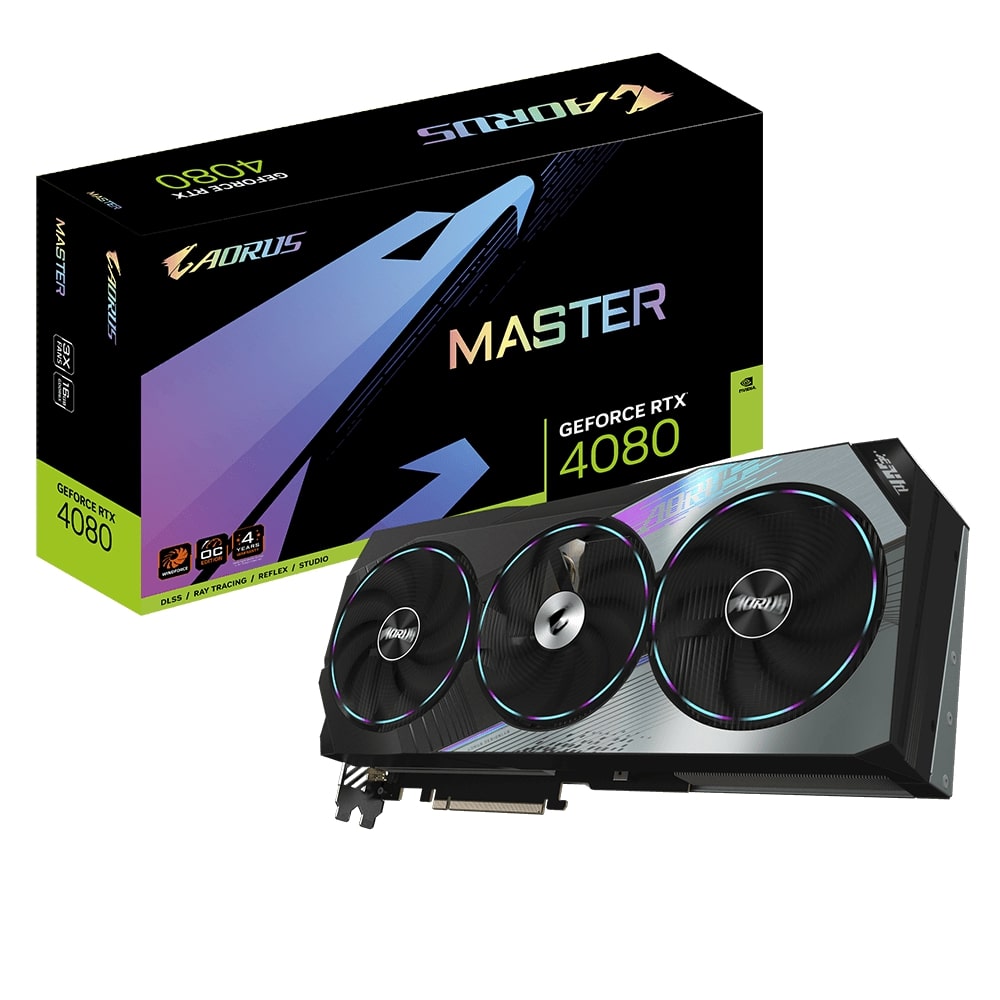 Gigabyte AORUS GeForce RTX 4080 Master 16GB GDDR6X Graphics Card (GV-N4080AORUS M-16GD) image 2