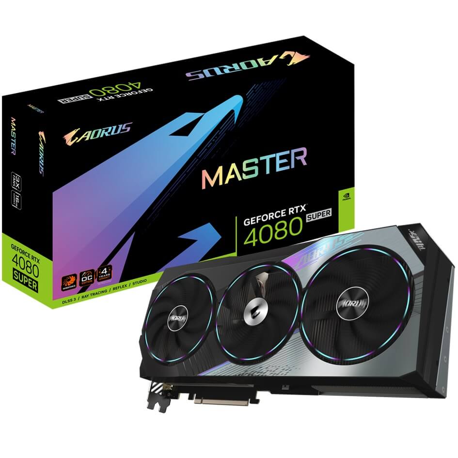AORUS GeForce RTX 4080 Super Master 16GB GDDR6X Graphics Card (GV-N408SAORUS M-16GD) image 1
