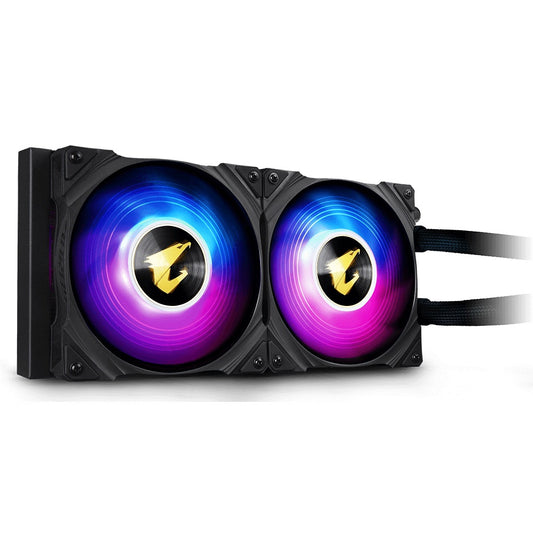 AORUS WaterForce 240 AIO CPU Liquid Cooler with ARGB Lighting image 2