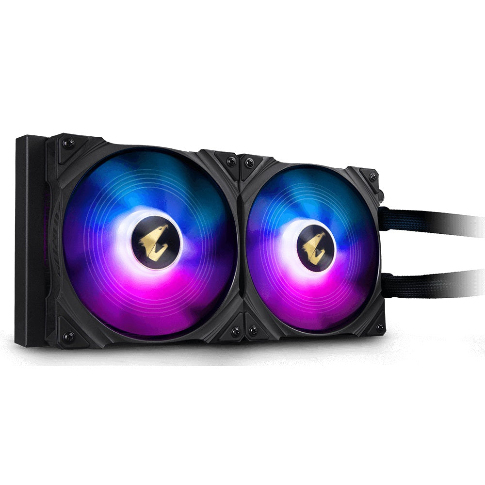 AORUS WaterForce 280 AIO CPU Liquid Cooler with ARGB Lighting image 2