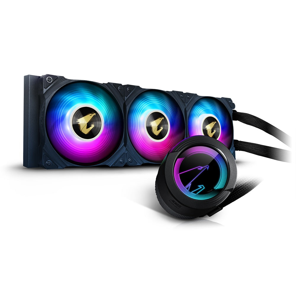 AORUS WaterForce 360 AIO CPU Liquid Cooler with ARGB Lighting image 1