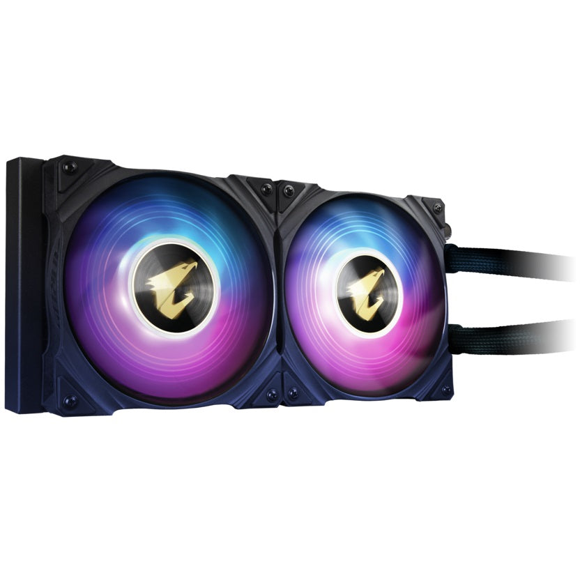 AORUS WaterForce X 240 AIO CPU Liquid Cooler with LCD image 1