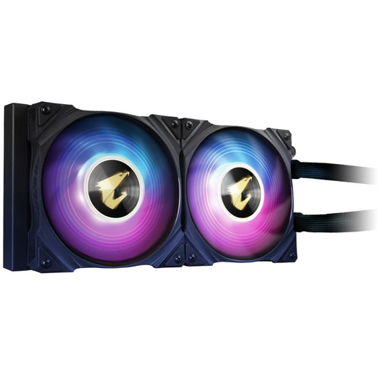 AORUS WaterForce X 240 AIO CPU Liquid Cooler with LCD image 1
