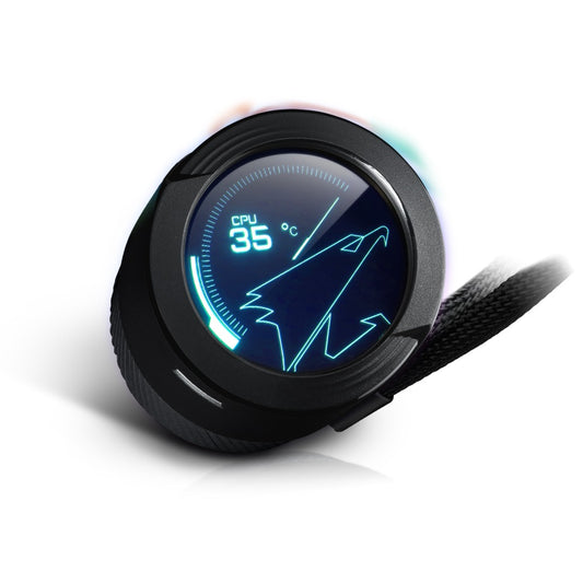AORUS WaterForce X 240 AIO CPU Liquid Cooler with LCD image 2