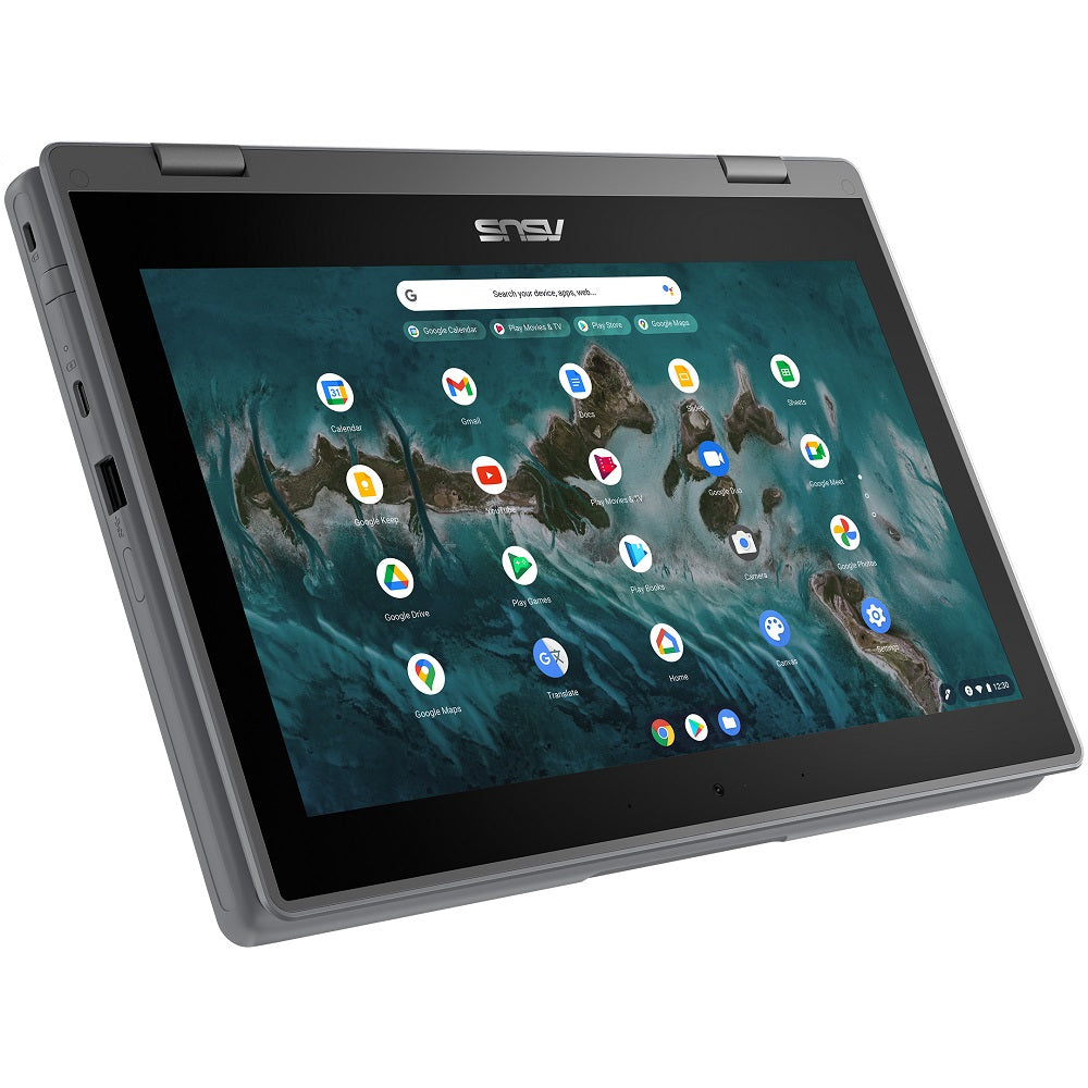 ASUS Chromebook Flip CR1 Notebook PC – Celeron N4500 / 11.6” HD Touch / 4GB RAM / 64GB eMMC / Chrome OS (CR1100FKA-C464G0C) —