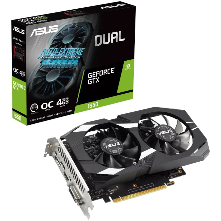 ASUS Dual GeForce GTX 1650 V2 OC 4GB GDDR6 Graphics Card image 1