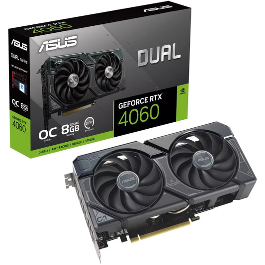 ASUS Dual GeForce RTX 4060 OC Edition 8GB GDDR6 Graphics Card (90YV0JC0-M0NA00) image 1
