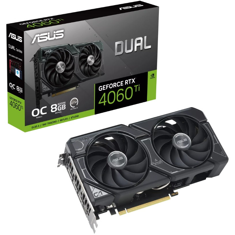 ASUS Dual GeForce RTX 4060 Ti OC Edition 8GB GDDR6 Graphics Card (90YV0J40-M0NA0) image 1