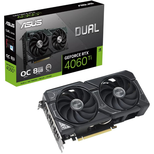 ASUS Dual GeForce RTX 4060 Ti OC Edition 8GB GDDR6 Graphics Card (90YV0J40-M0NA0) image 1