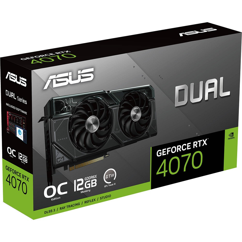 ASUS Dual GeForce RTX 4070 12GB GDDR6X Graphics Card image 1