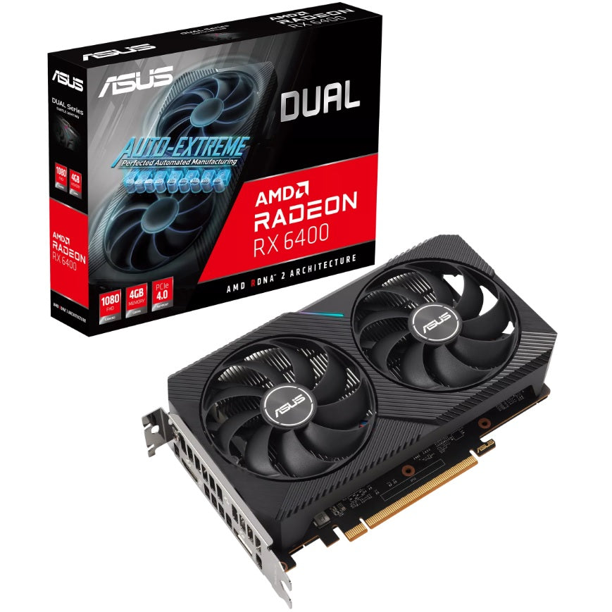 ASUS Dual Radeon RX 6400 4GB GDDR6 Graphics Card image 1