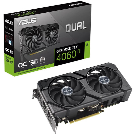 ASUS Dual GeForce RTX 4060 Ti EVO OC Edition 16GB GDDR6 Graphics Card (90YV0JH8-M0NA00) image 1