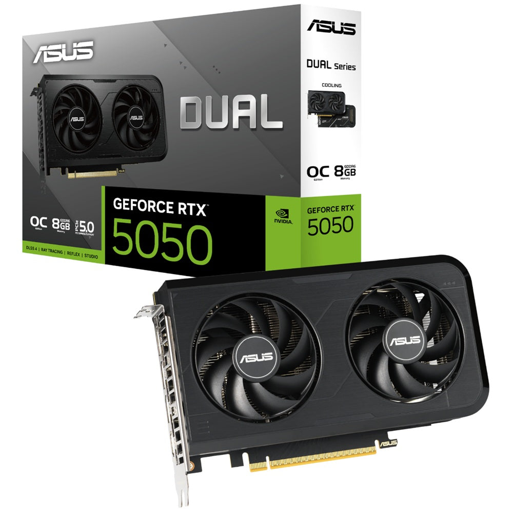 ASUS Dual GeForce RTX 5050 8GB GDDR6 OC Edition Graphics Card (90YV0N72-M0NA00) image 1
