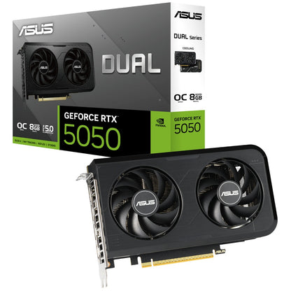 ASUS Dual GeForce RTX 5050 8GB GDDR6 OC Edition Graphics Card (90YV0N72-M0NA00)