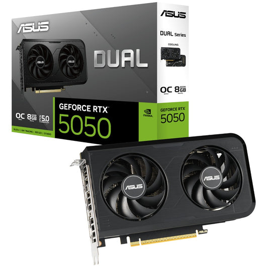 ASUS Dual GeForce RTX 5050 8GB GDDR6 OC Edition Graphics Card (90YV0N72-M0NA00) image 1