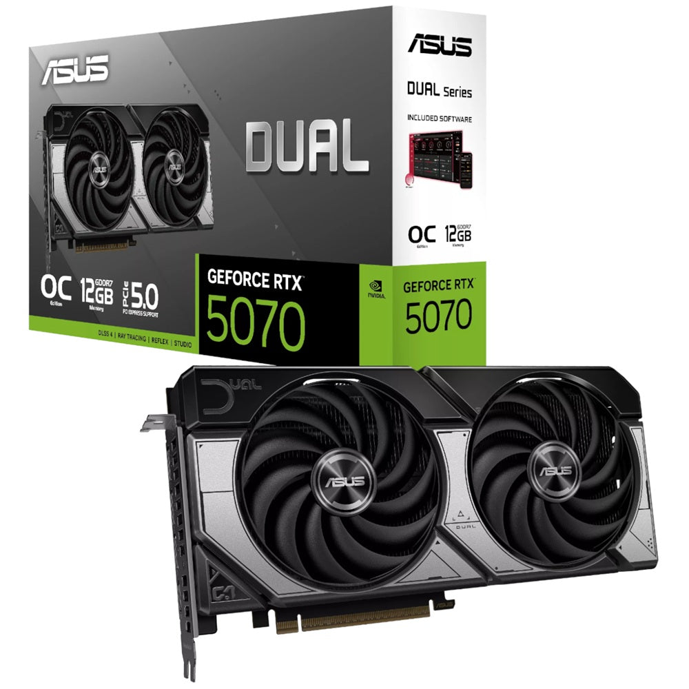 ASUS Dual GeForce RTX 5070 12GB GDDR7 OC Edition Graphics Card (DUAL-RTX5070-O12G) image 1