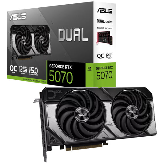 ASUS Dual GeForce RTX 5070 12GB GDDR7 OC Edition Graphics Card (DUAL-RTX5070-O12G) image 1