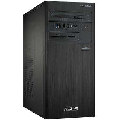 ASUS ExpertCenter D5 Tower Desktop PC – Core i5-12400 / 16GB RAM / 512GB SSD / Win 11 Pro / Black (D500TD-I58512B2X) — front 