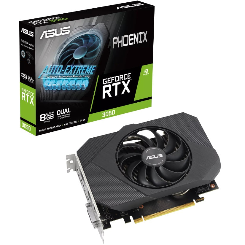 ASUS Phoenix GeForce RTX 3050 V2 8GB GDDR6 Graphics Card (90YV0GH8-M0NA00) image 1