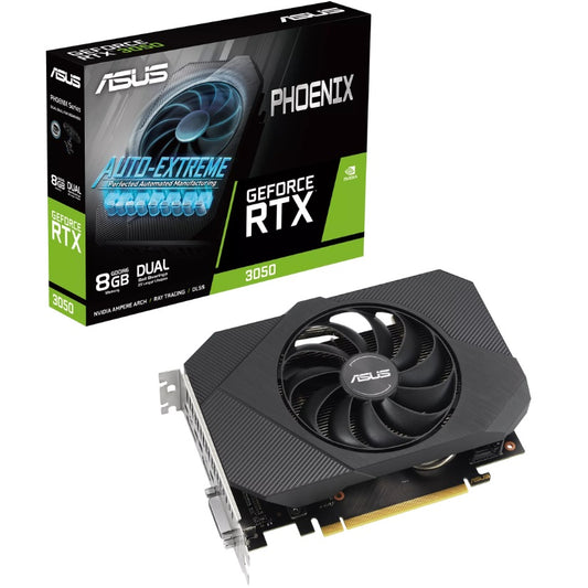 ASUS Phoenix GeForce RTX 3050 V2 8GB GDDR6 Graphics Card (90YV0GH8-M0NA00) image 1