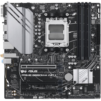 ASUS PRIME B650M-A WIFI II AM5 mATX Motherboard — front view