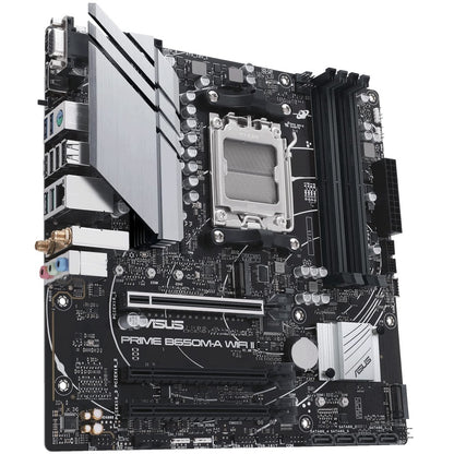 ASUS PRIME B650M-A WIFI II AM5 mATX Motherboard — rear view