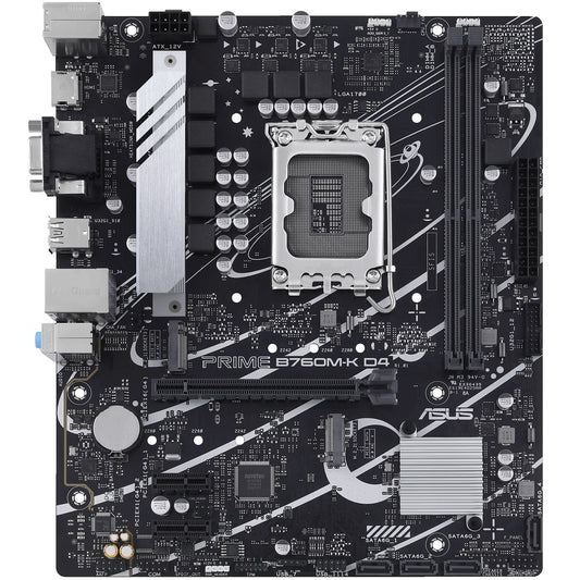 ASUS Prime B760M-K D4 LGA1700 mATX Motherboard (90MB1DS0-M0EAY0) image 1