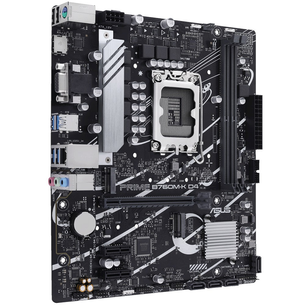 ASUS Prime B760M-K D4 LGA1700 mATX Motherboard (90MB1DS0-M0EAY0) image 2