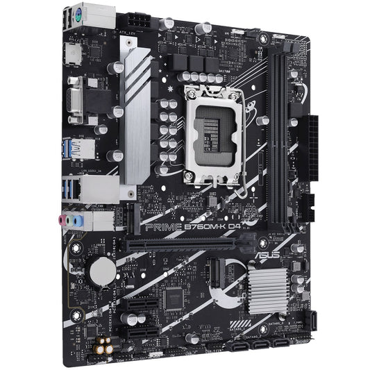 ASUS Prime B760M-K D4 LGA1700 mATX Motherboard (90MB1DS0-M0EAY0) image 2