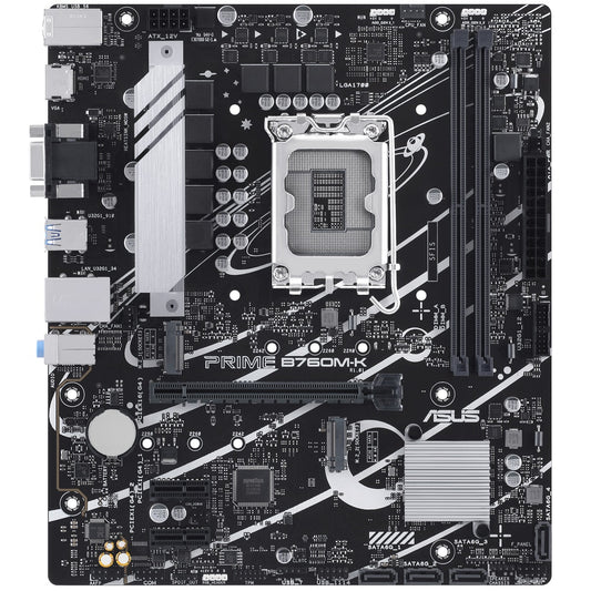 ASUS Prime B760M-K LGA1700 mATX Motherboard image 1