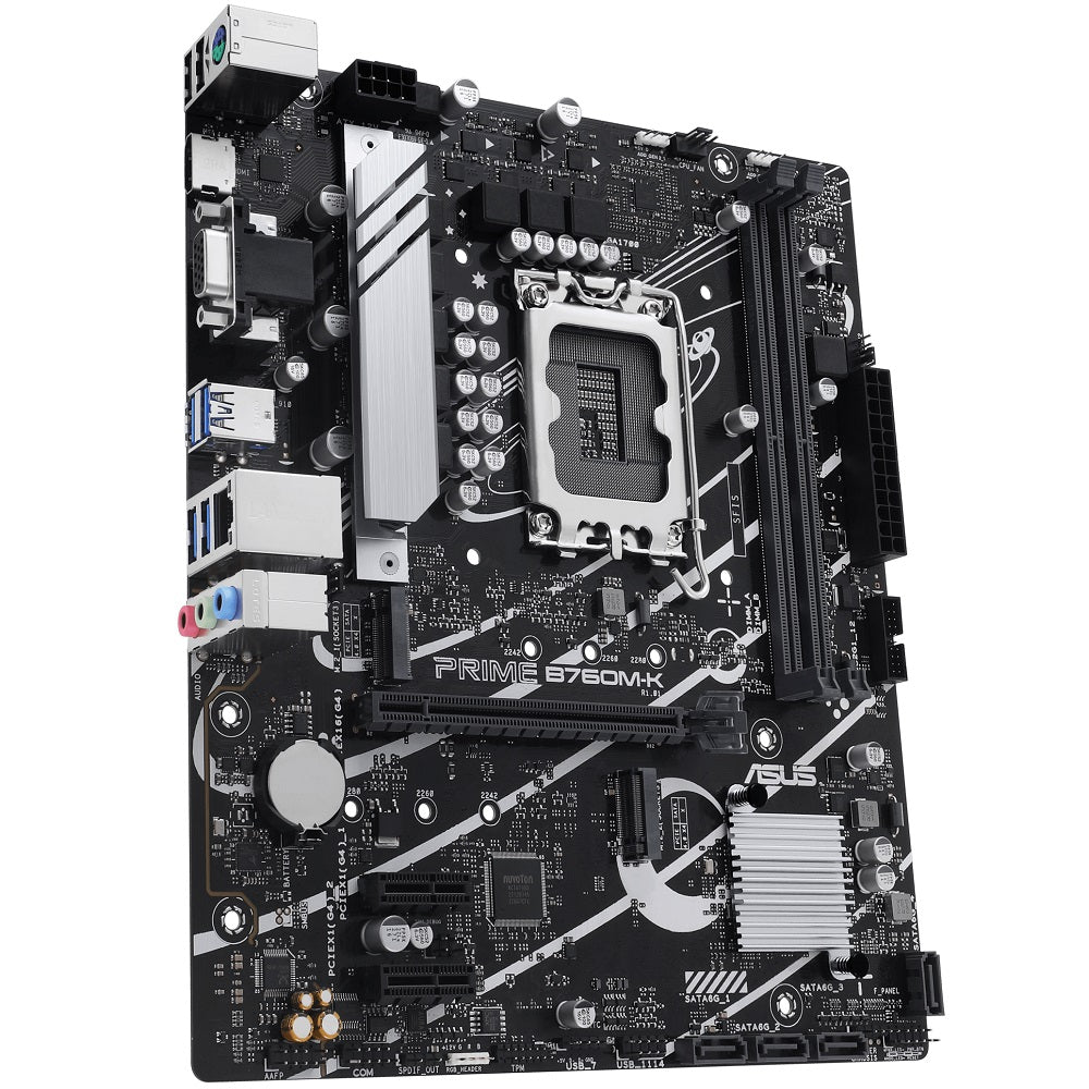 ASUS Prime B760M-K LGA1700 mATX Motherboard image 2