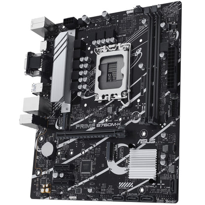ASUS Prime B760M-K LGA1700 mATX Motherboard — side view