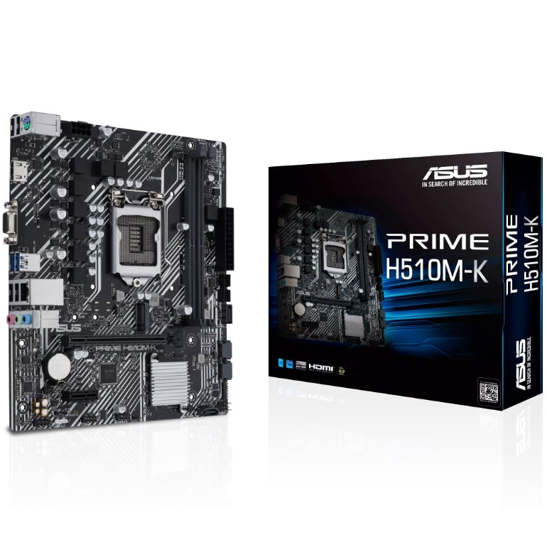 ASUS Prime H510M-K LGA1200 mATX Motherboard (90MB17N0-M0EAY0) image 1