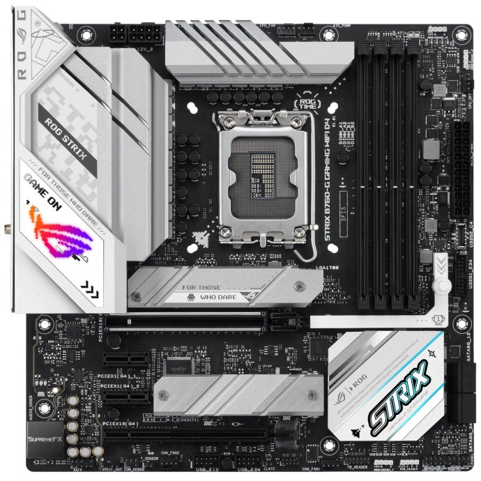 ASUS ROG STRIX B760-G Gaming WiFi D4 LGA1700 mATX Motherboard image 1