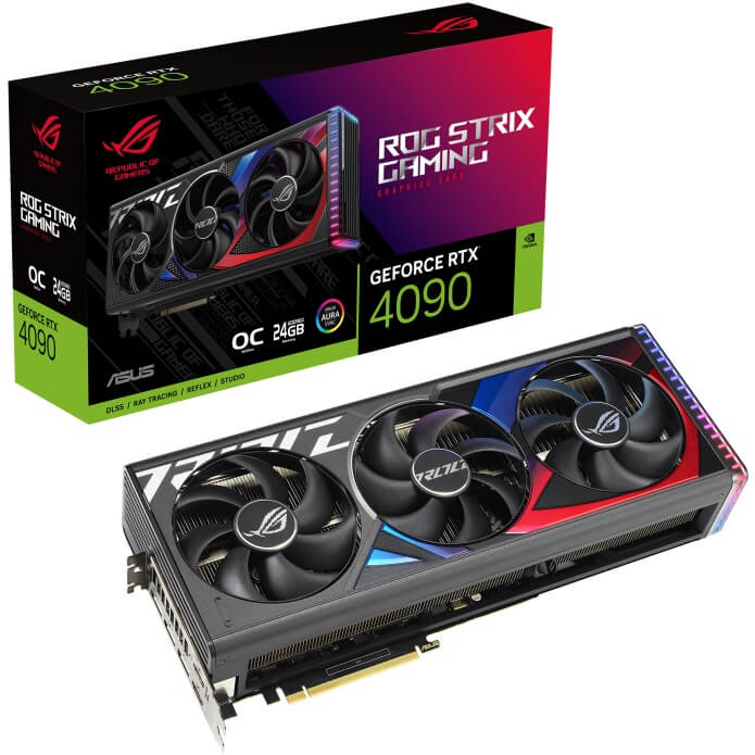 ASUS ROG Strix GeForce RTX 4090 OC Edition 24GB GDDR6X Graphics Card (90YV0ID0-M0NA00) image 1