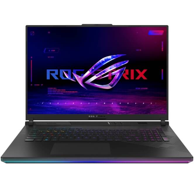 ASUS ROG Strix SCAR 18 G834 Gaming Notebook PC – Core i9-14900HX / 18″ 2.5K WQXGA 240Hz / 32GB RAM / 2TB SSD / NVIDIA RTX 4080 12GB / Win 11 Home / Black (G834JZR-I93220B0W) image 1