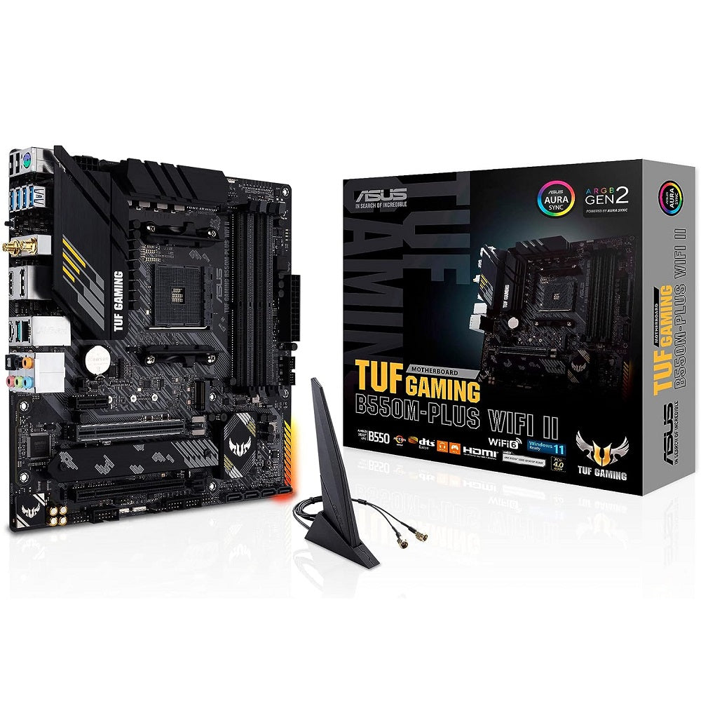 ASUS TUF GAMING B550M-PLUS WIFI II AM4 mATX Motherboard image 1