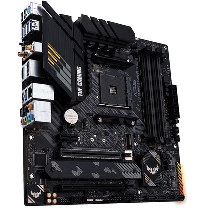 ASUS TUF GAMING B550M-PLUS WIFI II AM4 mATX Motherboard — rear view