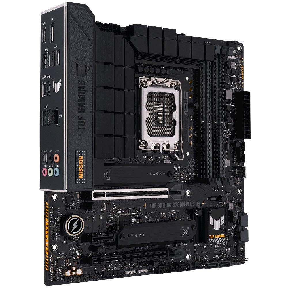 ASUS TUF GAMING B760M-PLUS D4 LGA1700 mATX Motherboard image 2