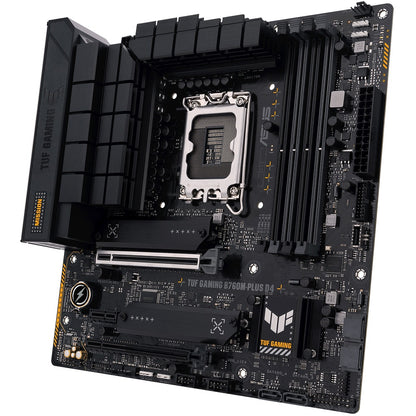ASUS TUF GAMING B760M-PLUS D4 LGA1700 mATX Motherboard — side view