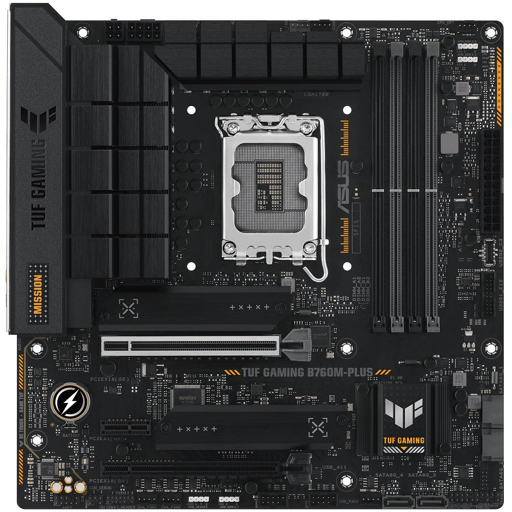 ASUS TUF GAMING B760M-PLUS LGA1700 mATX Motherboard image 1