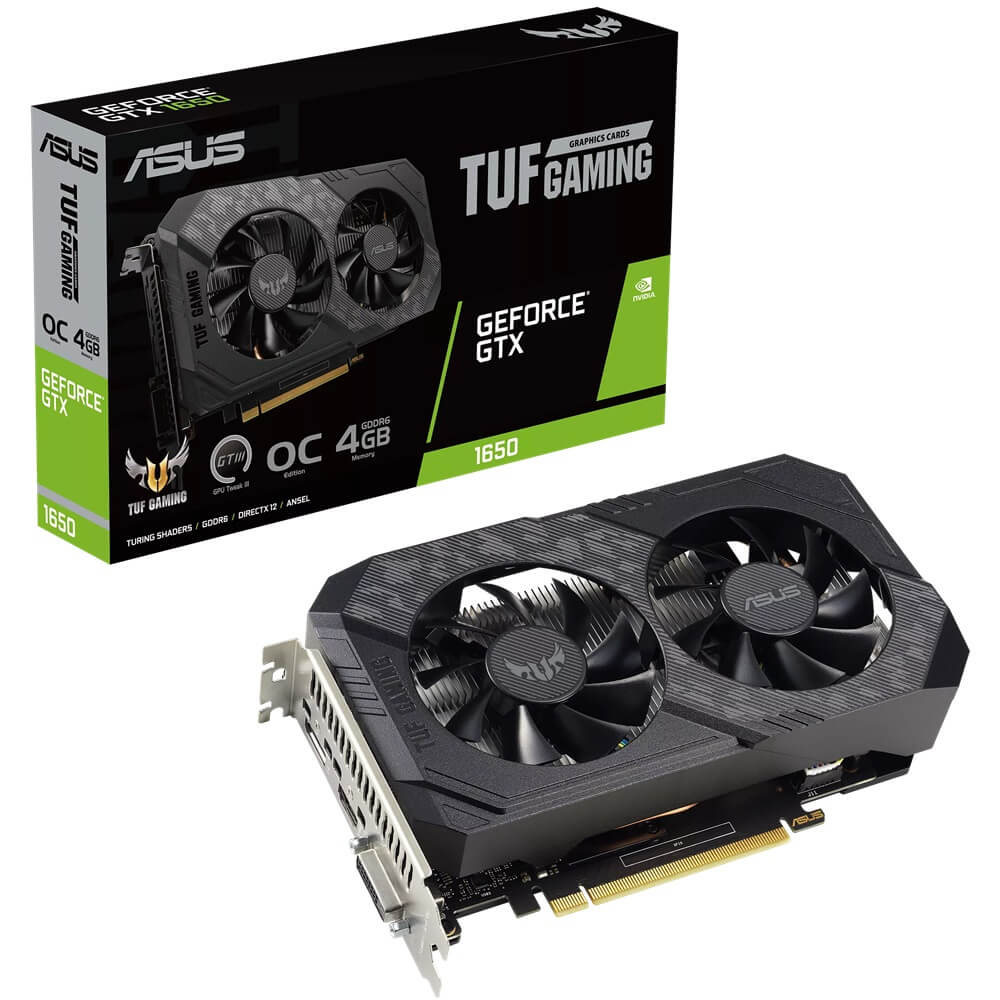 ASUS TUF Gaming GeForce GTX 1650 V2 OC Edition 4GB GDDR6 Graphics Card (90YV0GX2-M0NA00) image 1