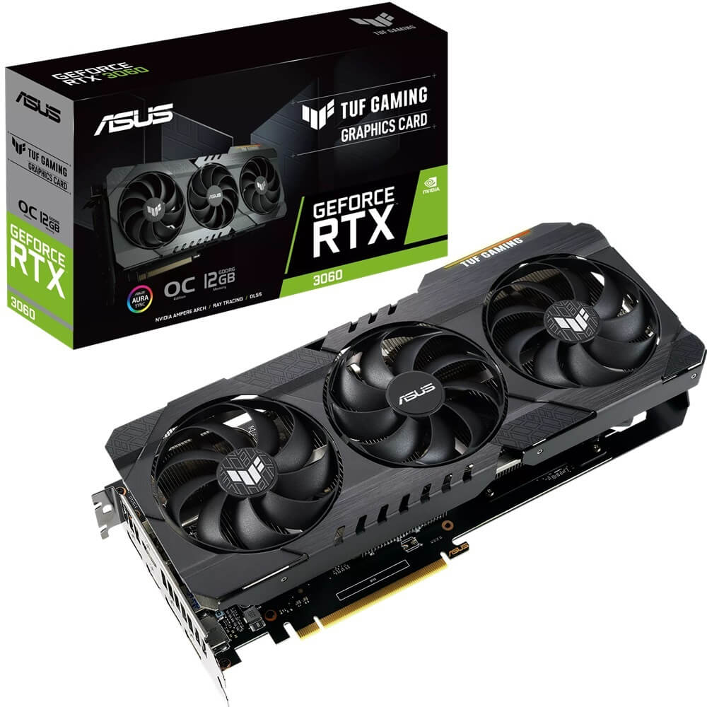 ASUS TUF Gaming GeForce RTX 3060 V2 OC Edition 12GB GDDR6 Graphics Card (90YV0GC0-M0NA10) image 1