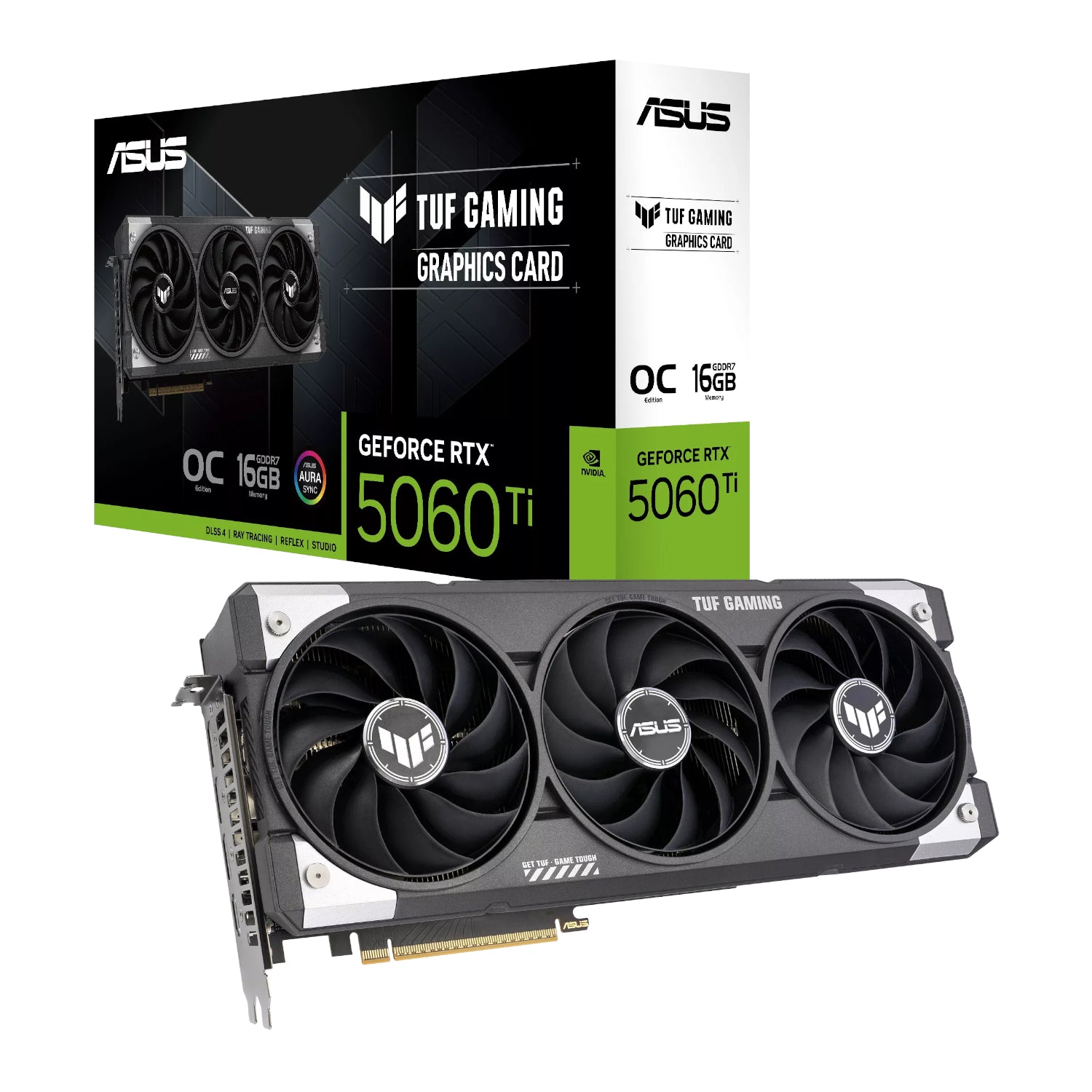 ASUS TUF Gaming GeForce RTX 5060 Ti 16GB GDDR7 OC Edition Graphics Card (90YV0MG0-M0NA00) image 1