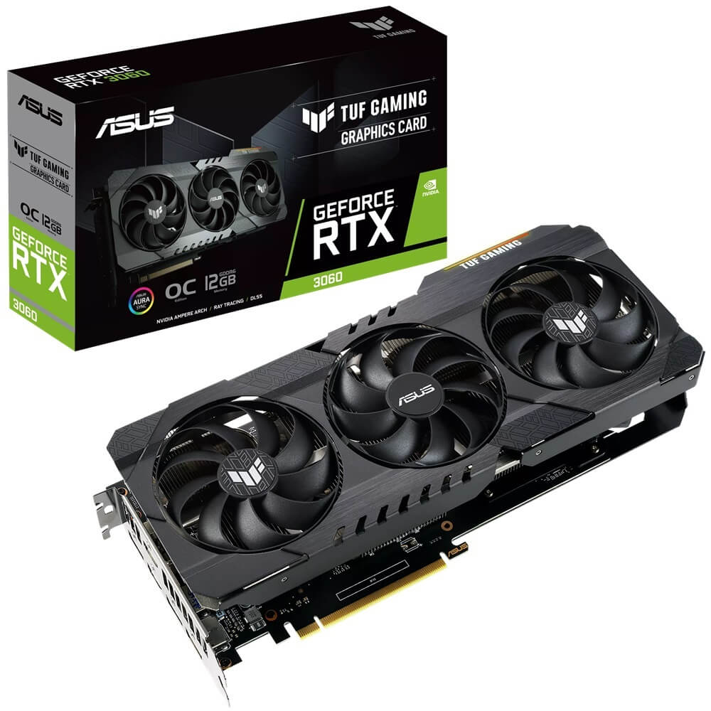 ASUS TUF Gaming GeForce RTX 3060 OC Edition 12GB GDDR6 Graphics Card (90YV0GC0-M0NA00) image 1