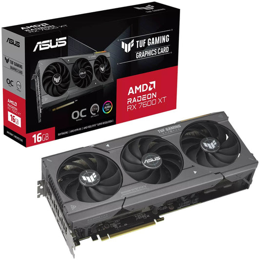 ASUS TUF Gaming Radeon RX 7600 XT OC Edition 16GB GDDR6 Graphics Card (90YV0K20-M0NA00) image 1