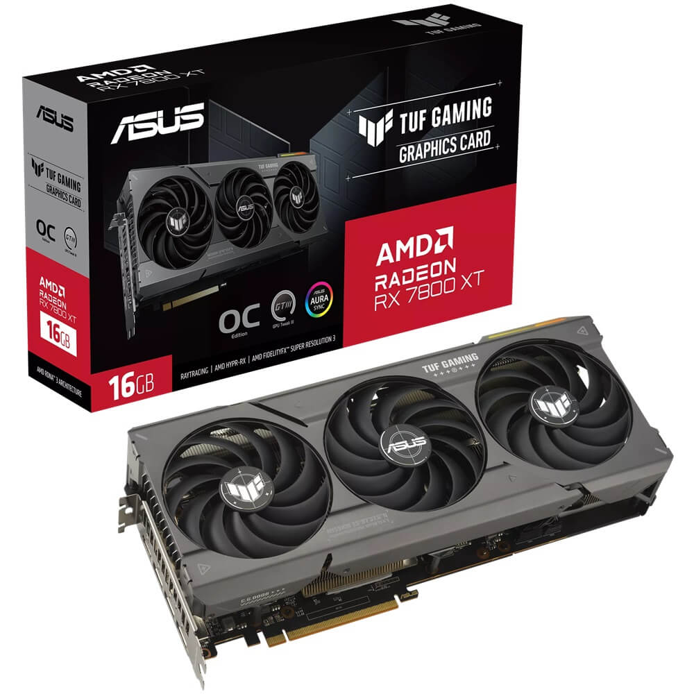 ASUS TUF Gaming Radeon RX 7800 XT OC Edition 16GB GDDR6 Graphics Card (90YV0JJ0-M0NA00) image 1